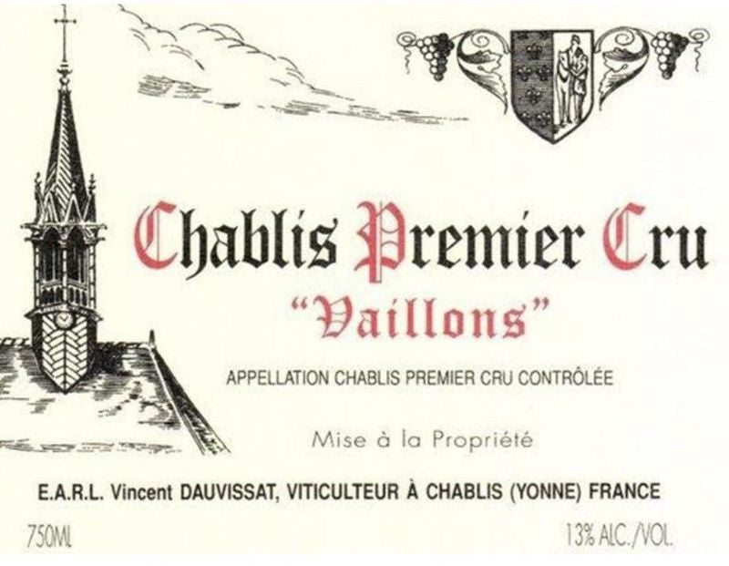 Domaine Vincent Dauvissat Chablis "Vaillons" 1er Cru 2023
