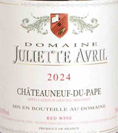 Domaine Juliette Avril Châteauneuf du Pape 2024