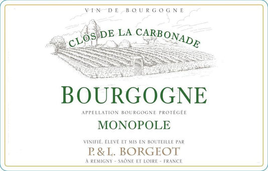 Domaine Borgeot 2024 Bourgogne Blanc Clos de la Carbonade Monopole