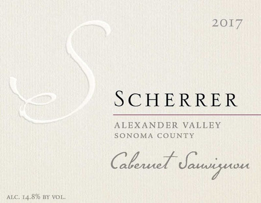 Scherrer 2018 Alexander Valley Cabernet