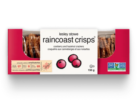 Raincoast Crisps: Cranberry Hazelnut