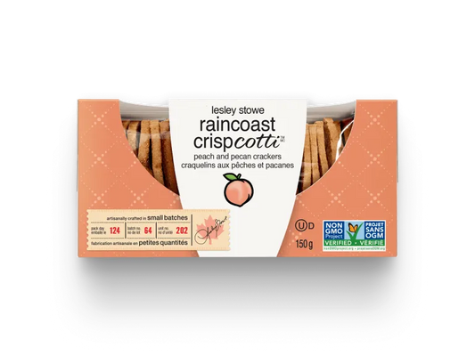 Raincoast Crisps: Peach & Pecan